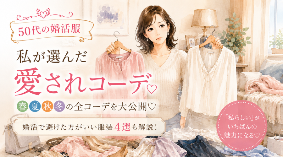 50代婚活で実際に着ていた服装｜季節別リアルコーデ8選