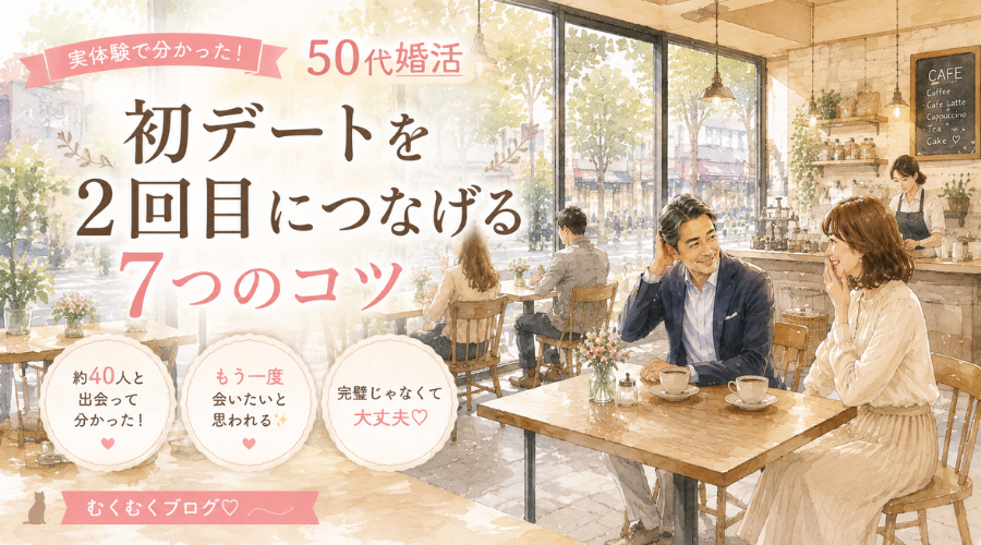 [50代婚活]初デートは「もう一度会いたい」がゴール