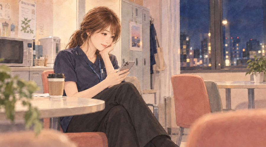     交際後、次のデート予定がなくスマホを見ながら寂しさを感じる女性
