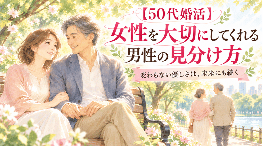 【50代婚活】大切にしてくれる男性の見分け方｜言葉より行動に出る7つのサイン